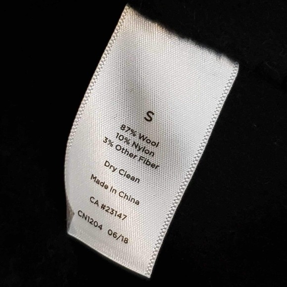 Talbots Blazer Jacket Womens Size Small Wool Longline Black Windowpane Plaid - Picture 4 of 8